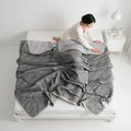 Cooling Thin Quilt for Summer – Lightweight Breathable Ice Silk Blanket, Ultra Soft Quilt for Hot Weather, Ideal for Airy Bedrooms and Comfortable Summer Sleep