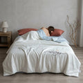 1PC Delicate Dream Butterfly Stitched Summer Quilt 135×200/150×200/200×200/200×230/229×229/229×264cm Portable Lightweight Cooling Bed Blanket Comfortable Sofa Throw for Dorm Office Nap Travel Daily Rest